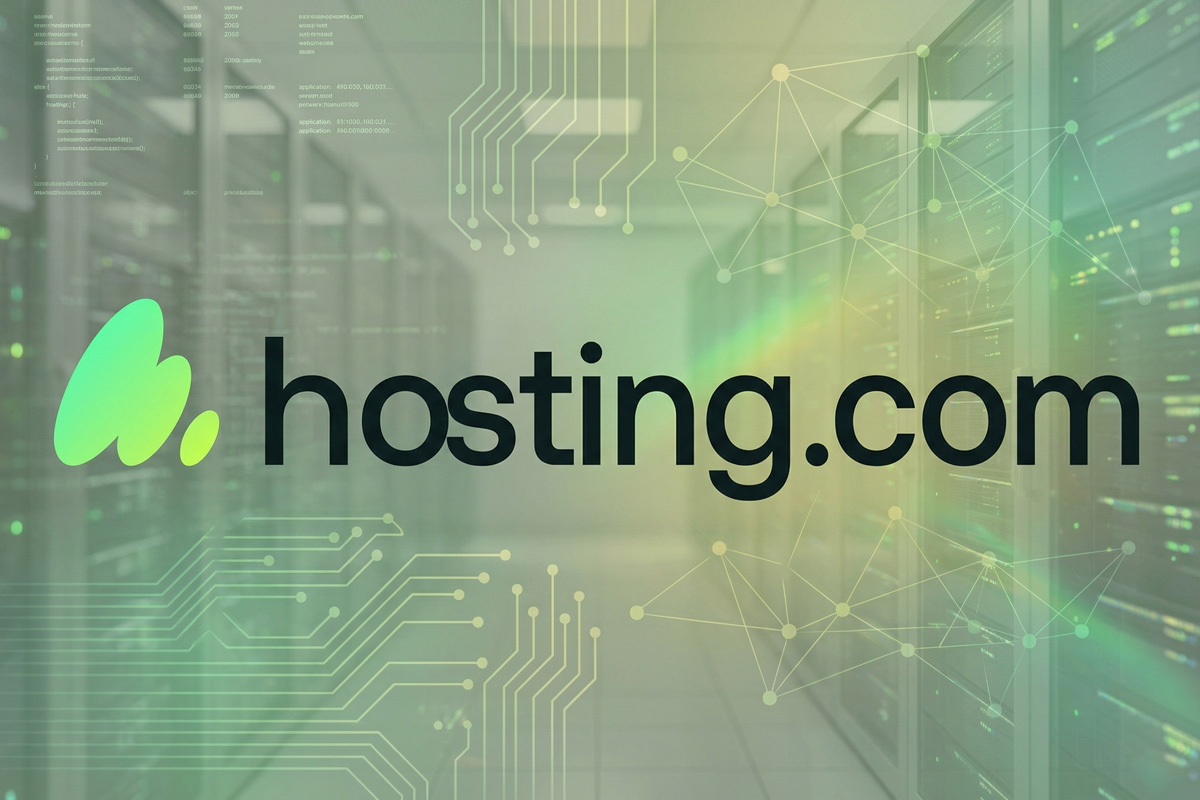 hosting.com a2 hosting review logo on tech related background