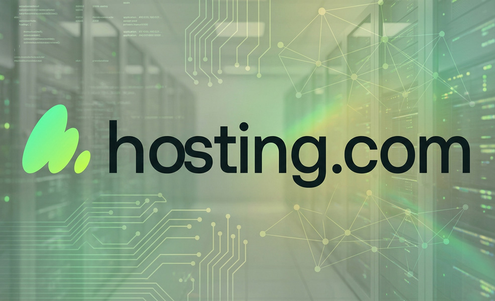 hosting.com a2 hosting review logo on tech related background