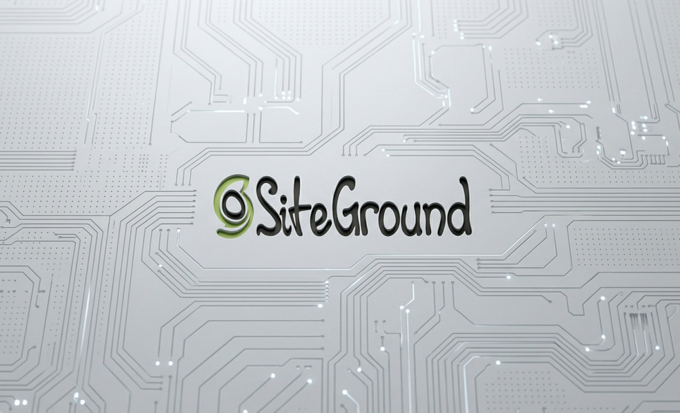 siteground logo on network style background